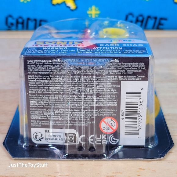 Jakks Pacific Sonic the Hedgehog Dark Chao with Gold Rings 2.5" Collectible New - Picture 3 of 6
